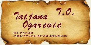 Tatjana Ogarević vizit kartica